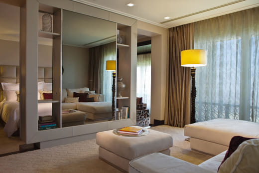 La chambre de la suite Royale, côté dressing
